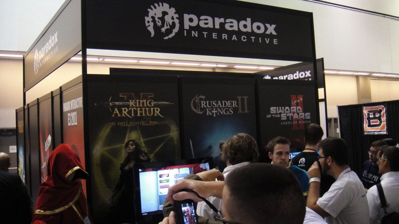 Paradox Interactive exhibition booth at the E3 2011 trade show